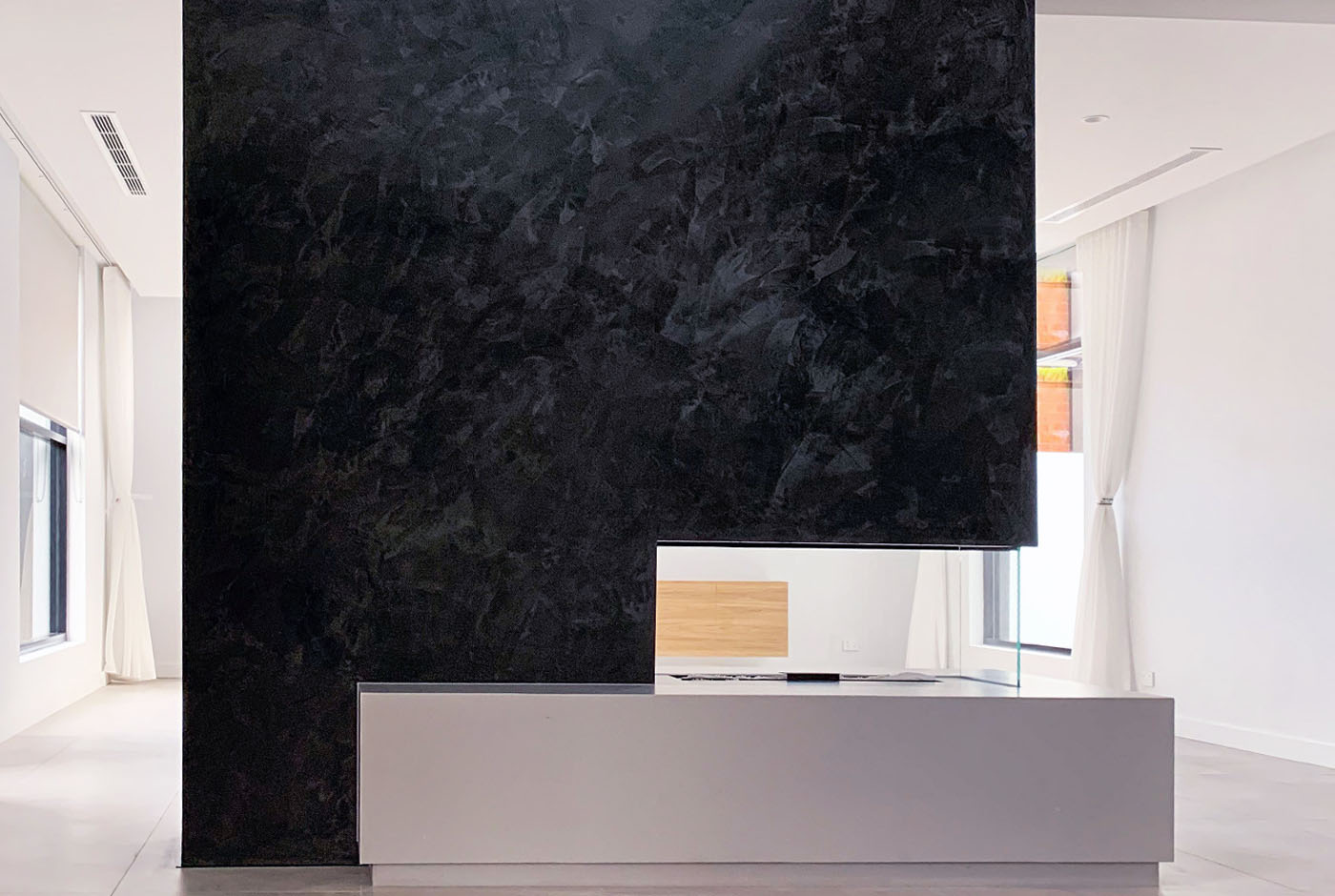 Marmorino plaster, Chelsea residence